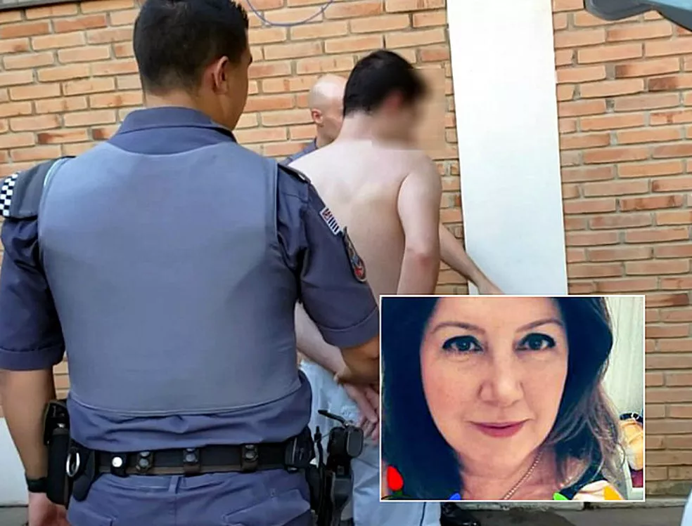 Filho é preso após matar mãe a facadas em São João da Boa Vista — Foto: Carioca/Notícias Policiais Filho é preso após matar mãe a facadas em São João da Boa Vista — Foto: Carioca/Notícias Policiais