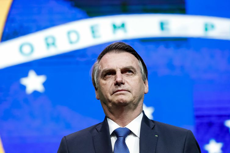 Alan Santos/PR Presidente Jair Bolsonaro durante encontro com lideranças empresariais e cerimônia de entrega da Ordem do Mérito Industrial São Paulo.