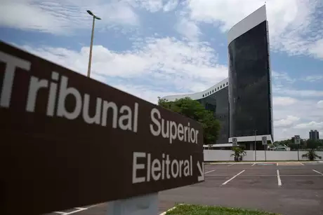 A fachada da sede do TSE, em Brasília A fachada da sede do TSE, em Brasília