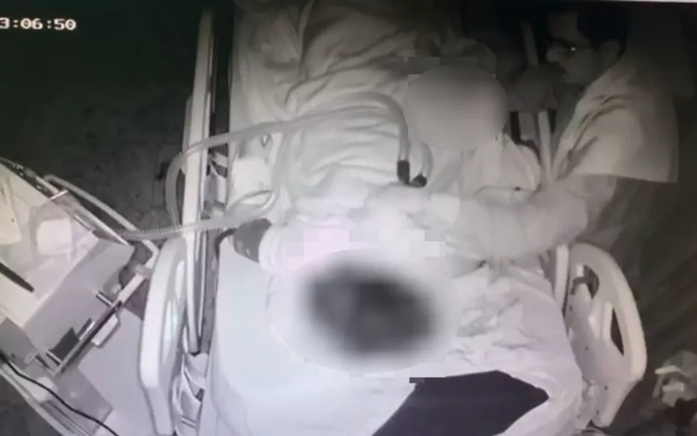 Segundo delegada, imagens mostram abuso sexual por parte de técnico em enfermagem, em Goiás — Foto: Polícia Civil/Divulgação Segundo delegada, imagens mostram abuso sexual por parte de técnico em enfermagem, em Goiás — Foto: Polícia Civil/Divulgação