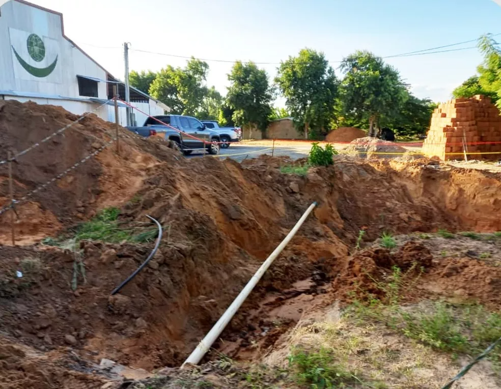 Cinco crianças coreanas morrem após construção de silo para armazenamento de grãos desmoronar na Bahia — Foto: Divulgação/Polícia Militar