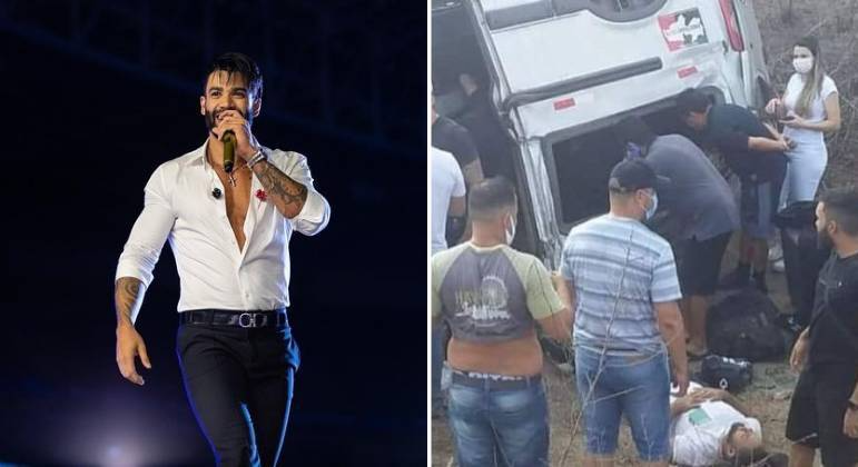 Banda de Gusttavo Lima se envolve em acidente de carro na Paraíba 