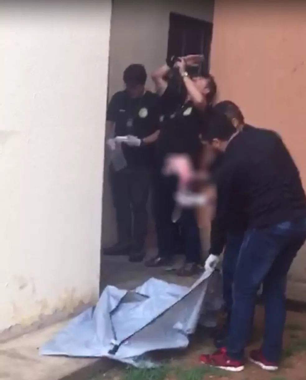 Itep realizou perícia no local em que a menina de 7 meses foi encontrada — Foto: Redes Sociais