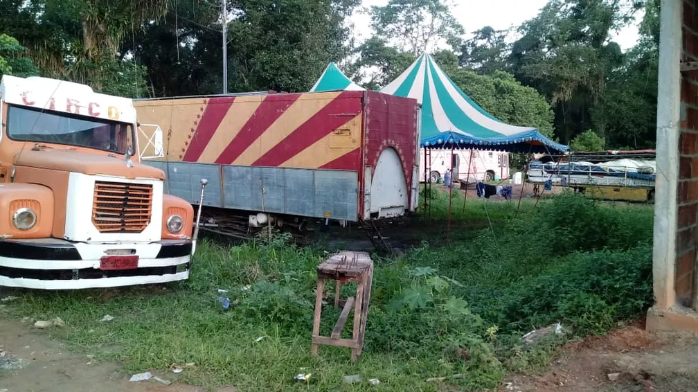 Circo Jamaica está com atividade interrompidas desde março — Foto: Evivaldo Cardim Marinho / Arquivo Pessoal