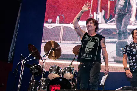 Paulo Antonio Figueiredo Pagni, conhecido como P.A., durante show da banda RPM em São Paulo