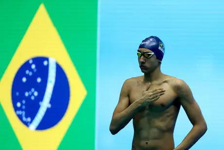 Breno Correia foi integrante do revezamento 4x200m livre recordista mundial de piscina curta (Divulgação: CBDA)