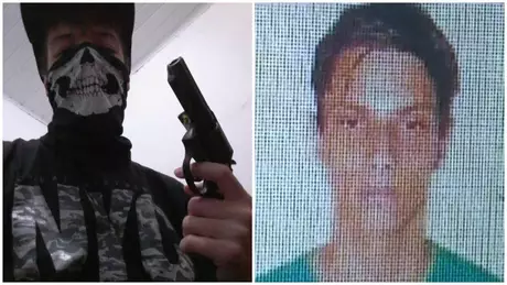 G.T.M. (à esquerda) tinha 17 anos; e Luiz Henrique de Castro (à direita), 25 G.T.M. (à esquerda) tinha 17 anos; e Luiz Henrique de Castro (à direita), 25