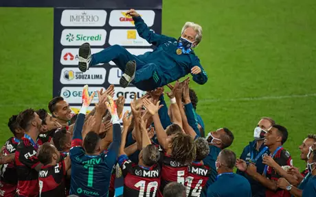 O título do Carioca marcou a despedida de Jorge Jesus do Flamengo (Foto: Alexandre Vidal / Flamengo)