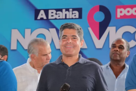 Prefeita Luciana acompanhada do deputado Robinho recepcionam ACM Neto e comitiva