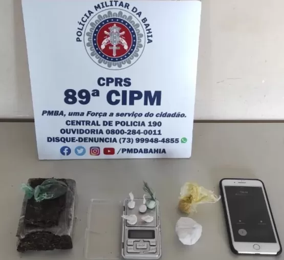 Homem é preso por tráfico de drogas em Posto da Mata 