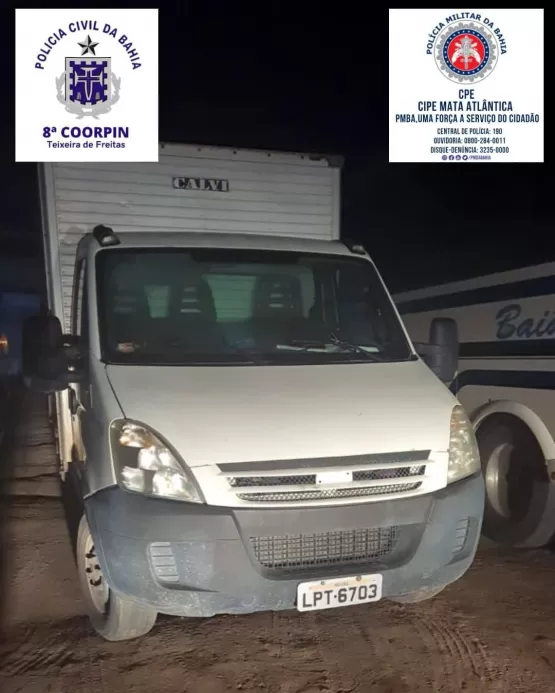 Ação da polícia desarticula quadrilha especializada em roubo/furto e desmanche de caminhões, em Teixeira de Freitas