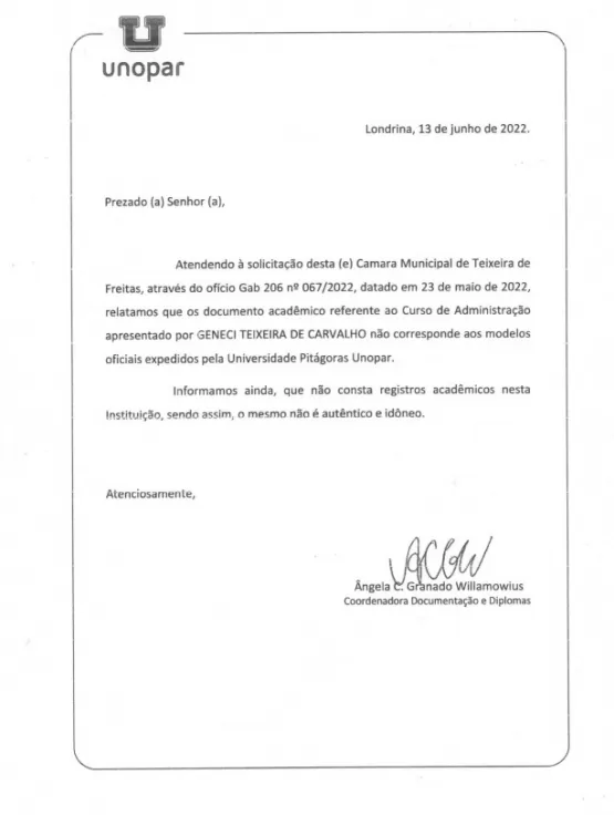 Servidor da 24ª Ciretran é acusado de falsificar diploma de curso superior
