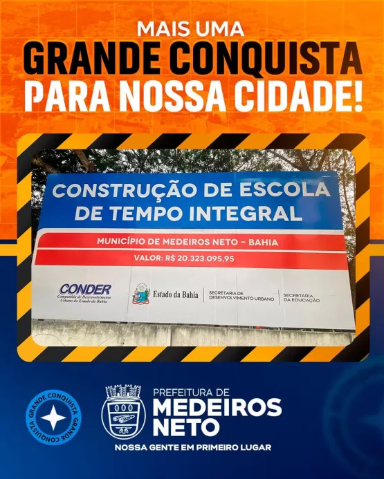 Prefeito Beto Pinto traz ensino médio de volta para a cidade após convenio com o estado para construção de escola em tempo integral