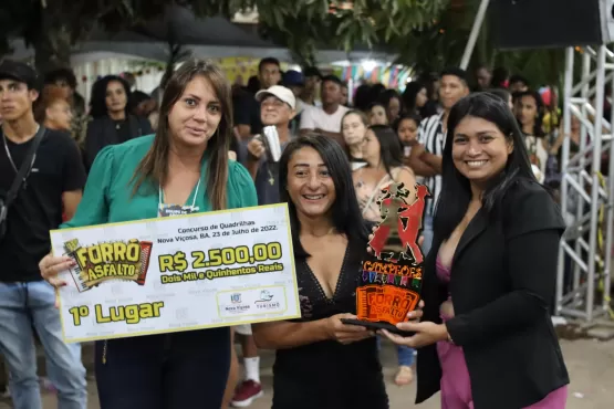 Explosão Junina é campeã do concurso de quadrilha no 13º Forró do Asfalto de Nova Viçosa