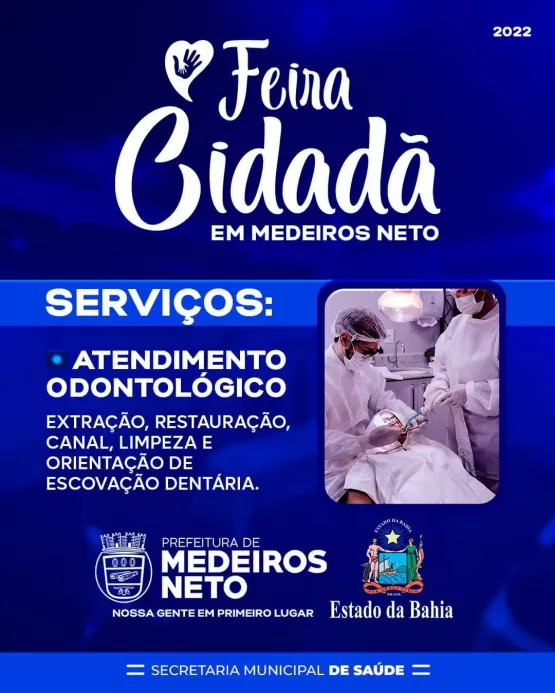 Prefeitura de Medeiros Neto e Governo do Estado promovem Feira da Saúde e Cidadania no município; veja lista de serviços