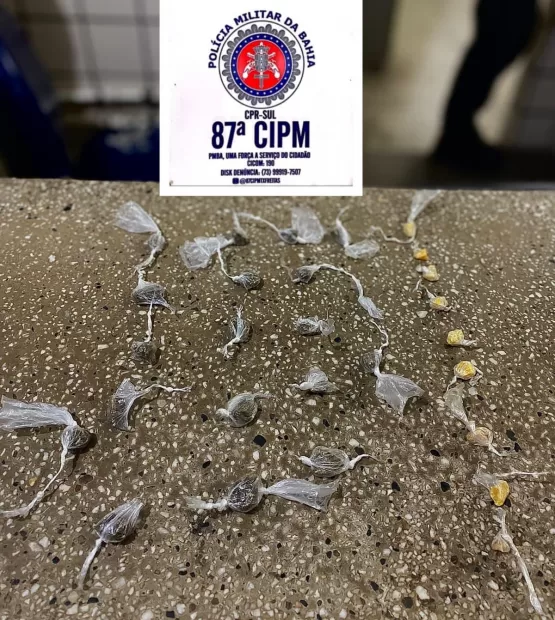 PM apreende crack e maconha no Bairro Tancredo Neves em Teixeira de Freitas