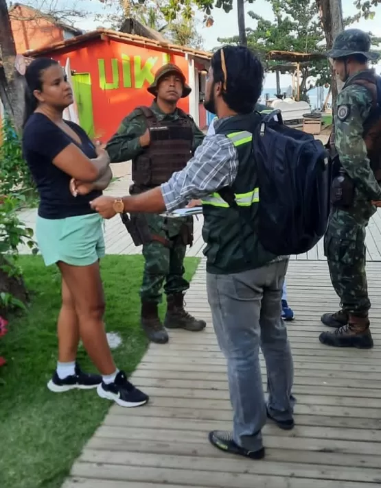 CIPPA/PS provoca ação de fiscalização para garantir o acesso livre à orla do Distrito de Arraial D’Ajuda