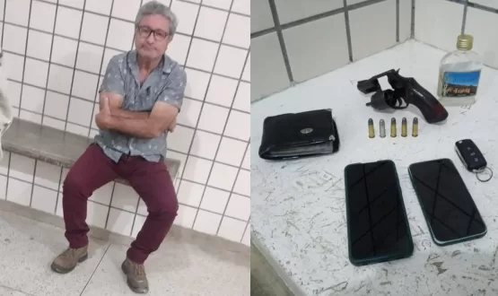 Vice-prefeito de Alcobaça é preso por porte ilegal de arma de fogo e embriaguez ao volante, pagou fiança e foi solto