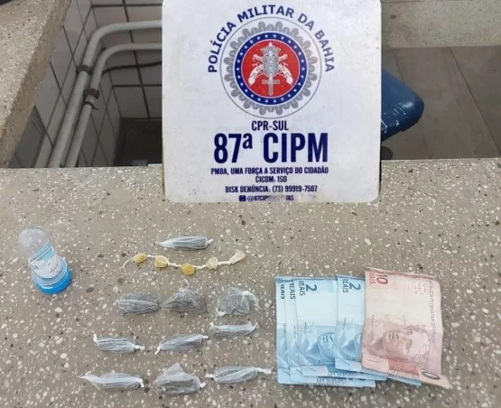 Menor é apreendido com crack e maconha em Teixeira de Freitas