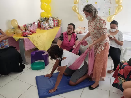 Encontro referente ao Agosto Dourado acontece no bairro Urbis; mês é voltado ao incentivo do aleitamento materno