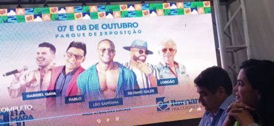 Prefeito Marcelo Angenica faz reunião com autoridades e imprensa para anunciar as atrações da festa da cidade