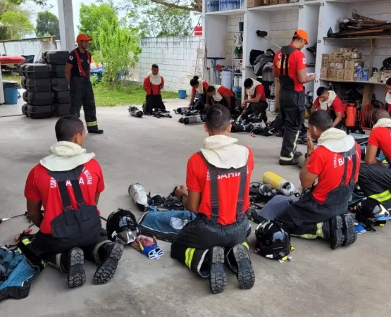 18° Grupamento de Bombeiros Militar realiza nivelamento dos 14 novos soldados