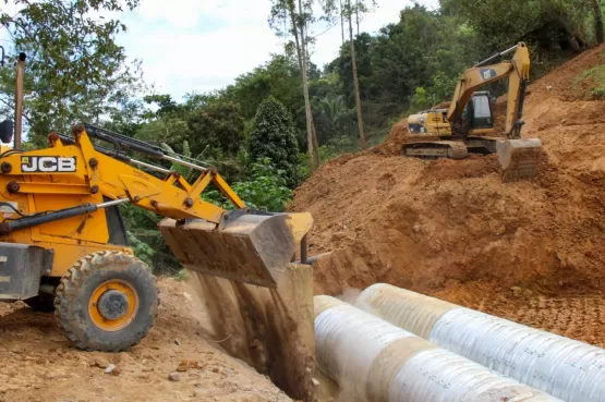 Obras da ladeira do Colina Verde continuam a todo vapor