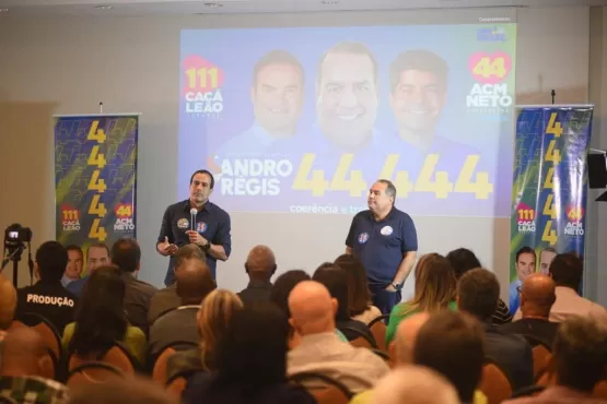 Bruno Reis declara apoio e projeta reeleição de Sandro Régis: “vai ser o deputado estadual mais votado da Bahia”