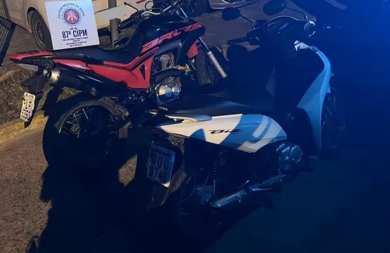 PM de Teixeira de Freitas recupera no mesmo dia duas motos que foram roubadas em Itamaraju