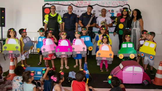 Semana Nacional de Trânsito: Prefeitura de Teixeira realiza atividade de conscientização na Creche Municipal Braz