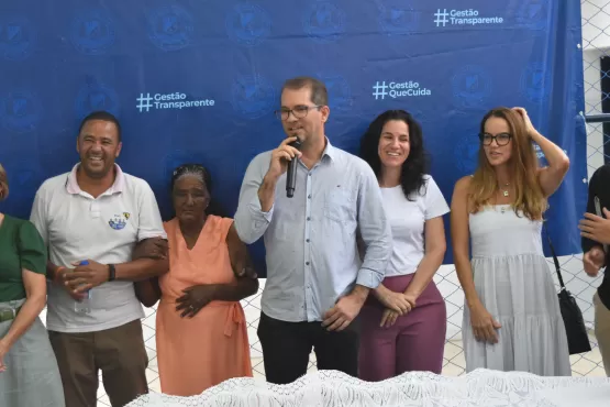 Prefeito Marcelo Belitardo inaugura a quadra poliesportiva da Escola Municipal Pedro Agrizzi