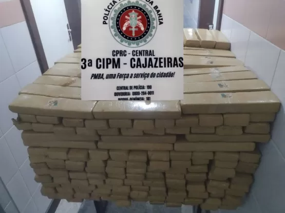 PMBA apreende meia tonelada de drogas em Salvador