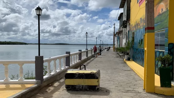 Estão na fase final as obras de construção do calçadão do pôr do sol de Caravelas