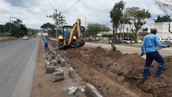 Prefeitura de Mucuri avança com requalificação da ES e deflagra as obras da Avenida Brasil em Itabatã