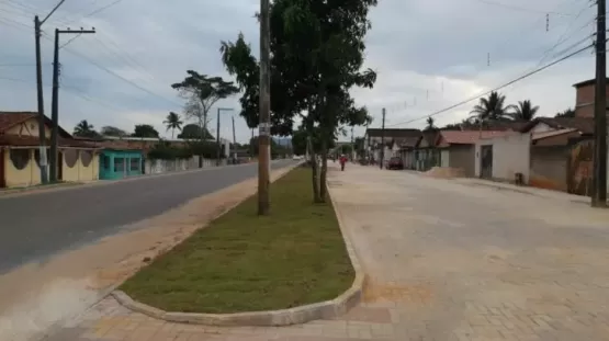 Obras da ciclovia e pista de caminhada avançam no bairro da Liberdade em Itamaraju