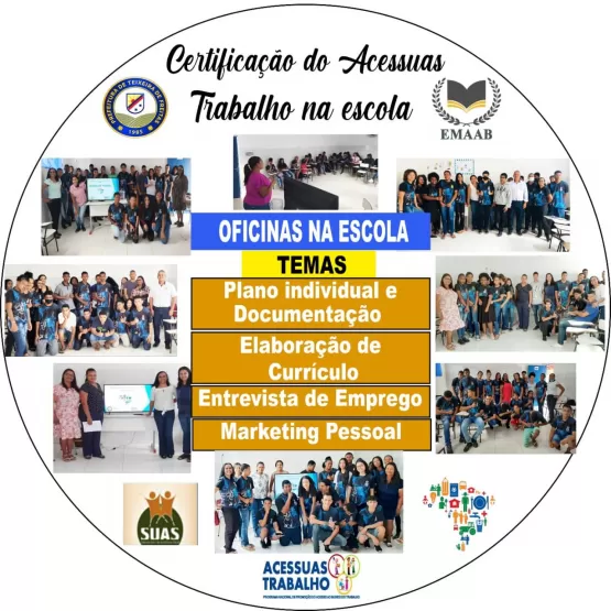 Alunos da Escola Alcenor Barbosa recebem certificado do curso de capacitação do Programa ACESSUAS