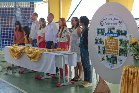 Alunos do 9º ano da Escola Alcenor Alves Barbosa recebem  Certificado de capacitação nas oficinas ACESSUAS Trabalho