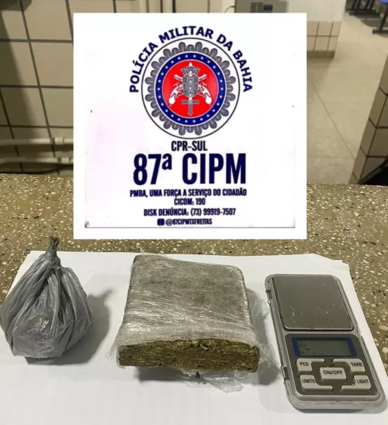 Indivíduo foge deixando droga para trás, no São Lourenço