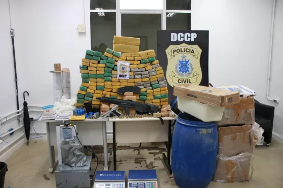 Policia Civil desativa laboratório e apreende 200 quilos de maconha