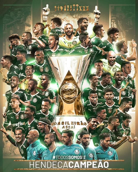 Palmeiras é campeão da Série A do Brasileirão