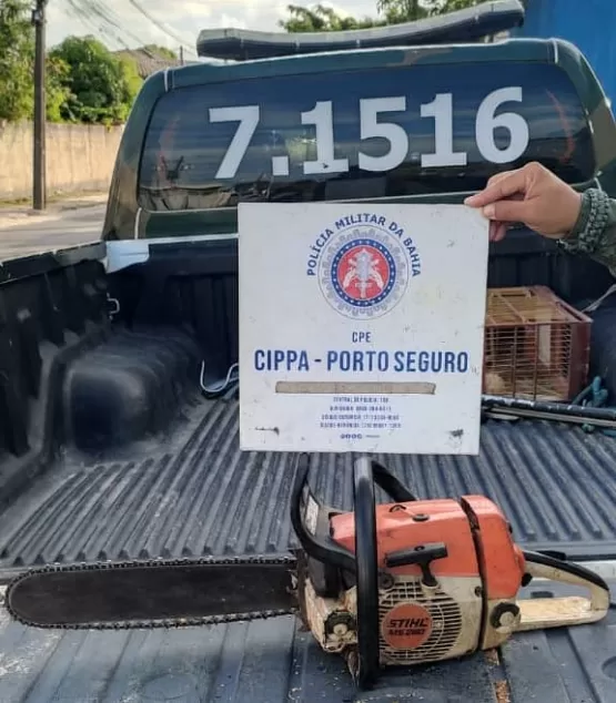 CIPPA/PS apreende motosserra sem documentação no município de Porto Seguro