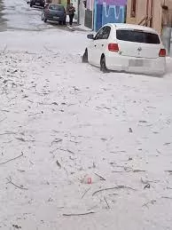 ​Chuva de granizo causa estragos no Sul de Minas