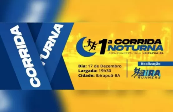 1ª Corrida Noturna Bira Runners acontece dia 17 de dezembro em Ibirapuã