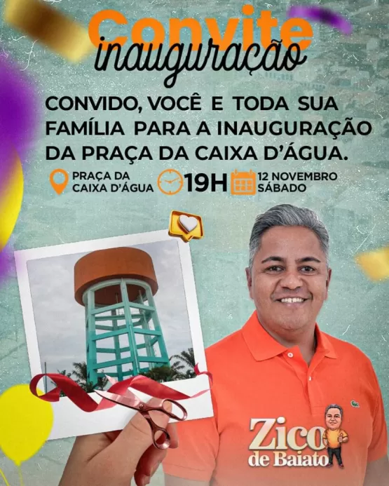 Alcobaça comemora 250 anos  do município com inauguração da Praça da Caixa D’água e programação especial
