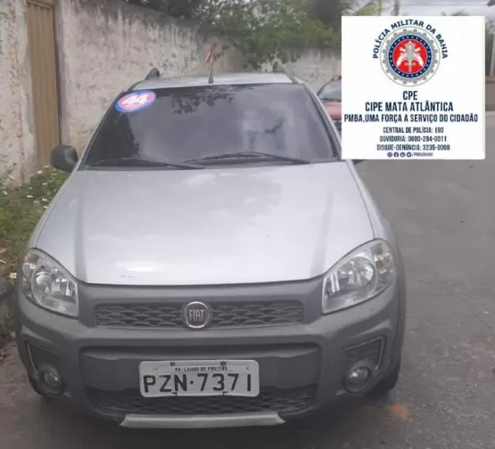CIPE-MA recupera veículo com restrição de roubo/clone no interior de Guaratinga 