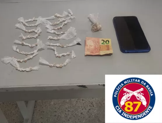 Homem preso pela PM por descumprir regras de tornozeleira eletrônica estava com pedras de crack