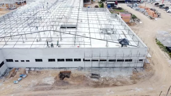 Obra do Hospital Costa das Baleias chega à metade da execução