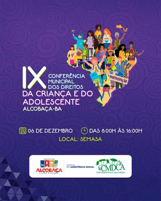 Prefeitura promoverá a 9ª Conferência Municipal da Criança e do Adolescente em Alcobaça