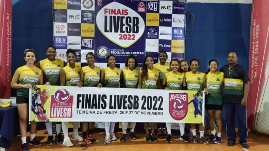 Time feminino de Caravelas fica em terceiro na final LIVESB