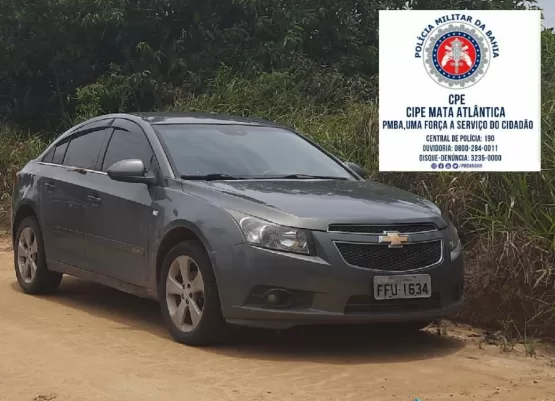 CIPE-MA recupera veículo roubado, em Porto Seguro